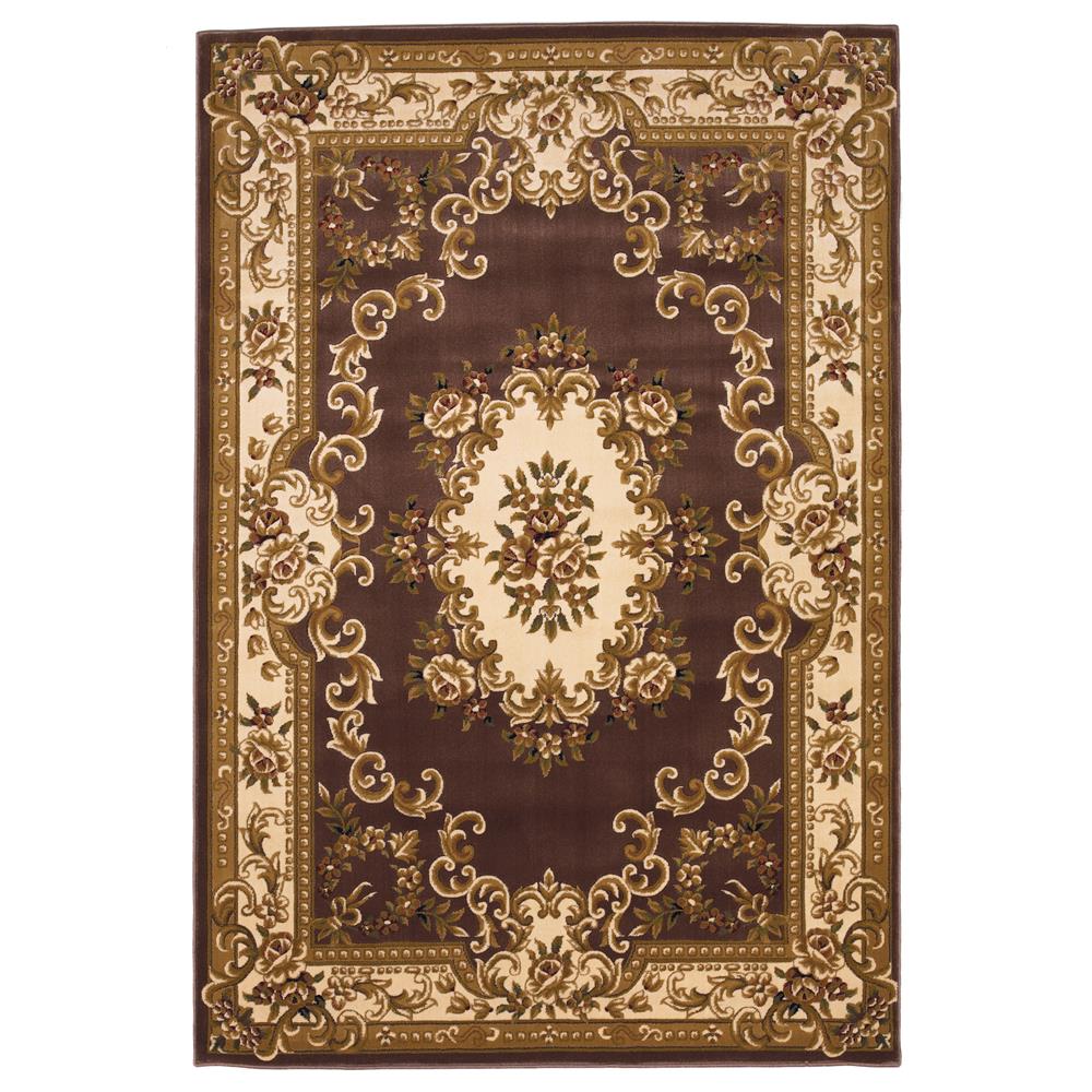 KAS 5313 Corinthian 5 Ft. 3 In. X 7 Ft. 7 In. Rectangle Rug in Plum/Ivory